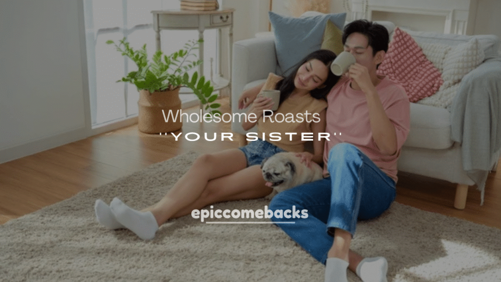 250+ Hilarious but Wholesome Roasts for Your Sister