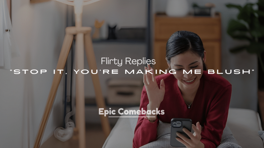 250+ Flirty Replies to “Stop It, You’re Making Me Blush”