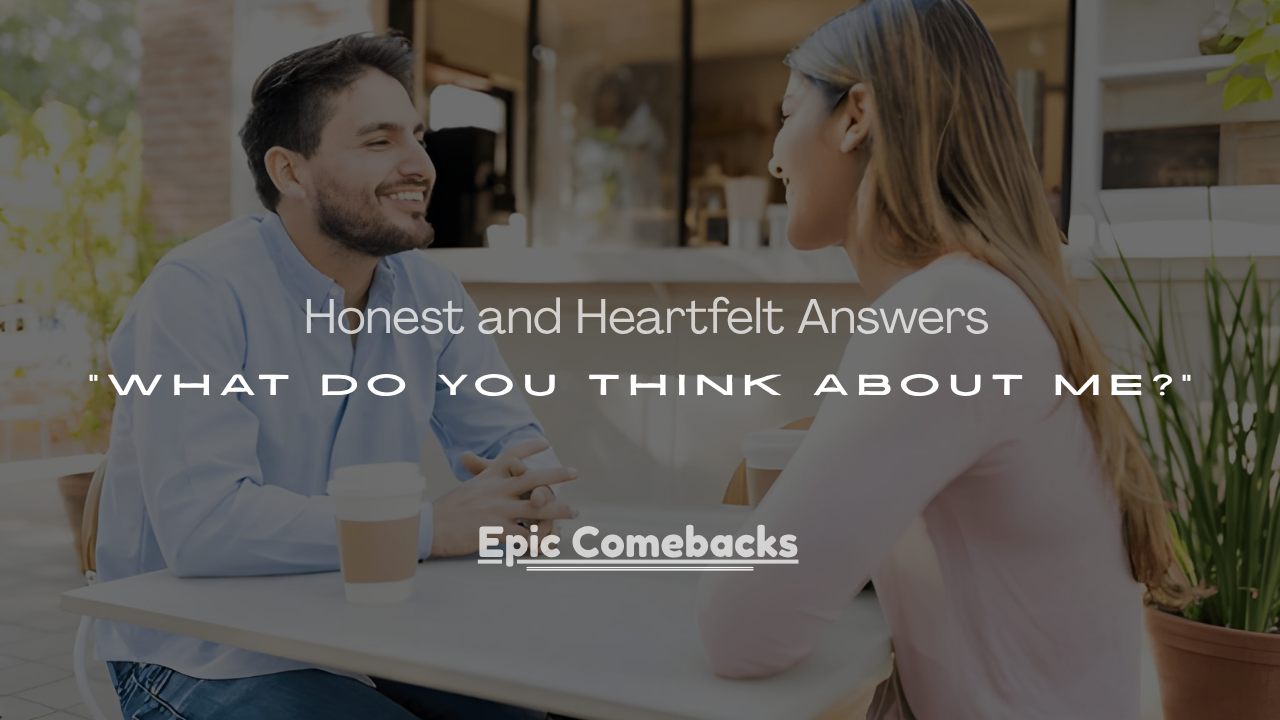 Heartfelt Answers to “What Do You Think About Me?”